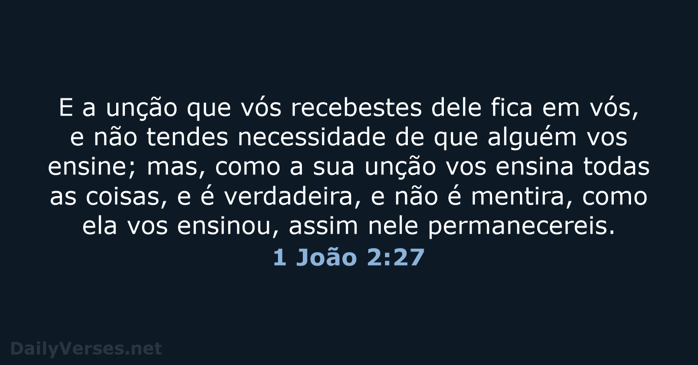 1 João 2:27 - ARC