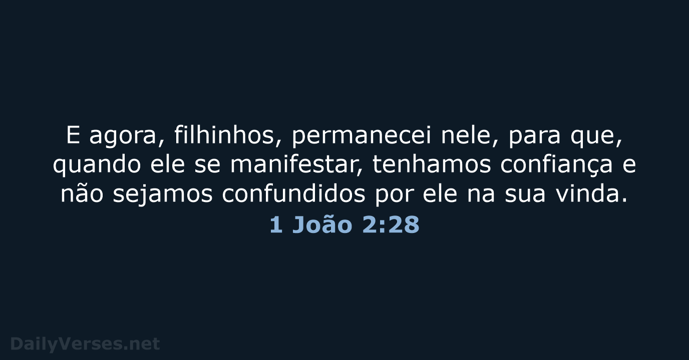 1 João 2:28 - ARC
