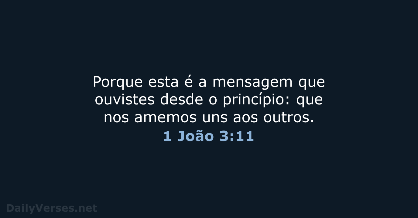 1 João 3:11 - ARC
