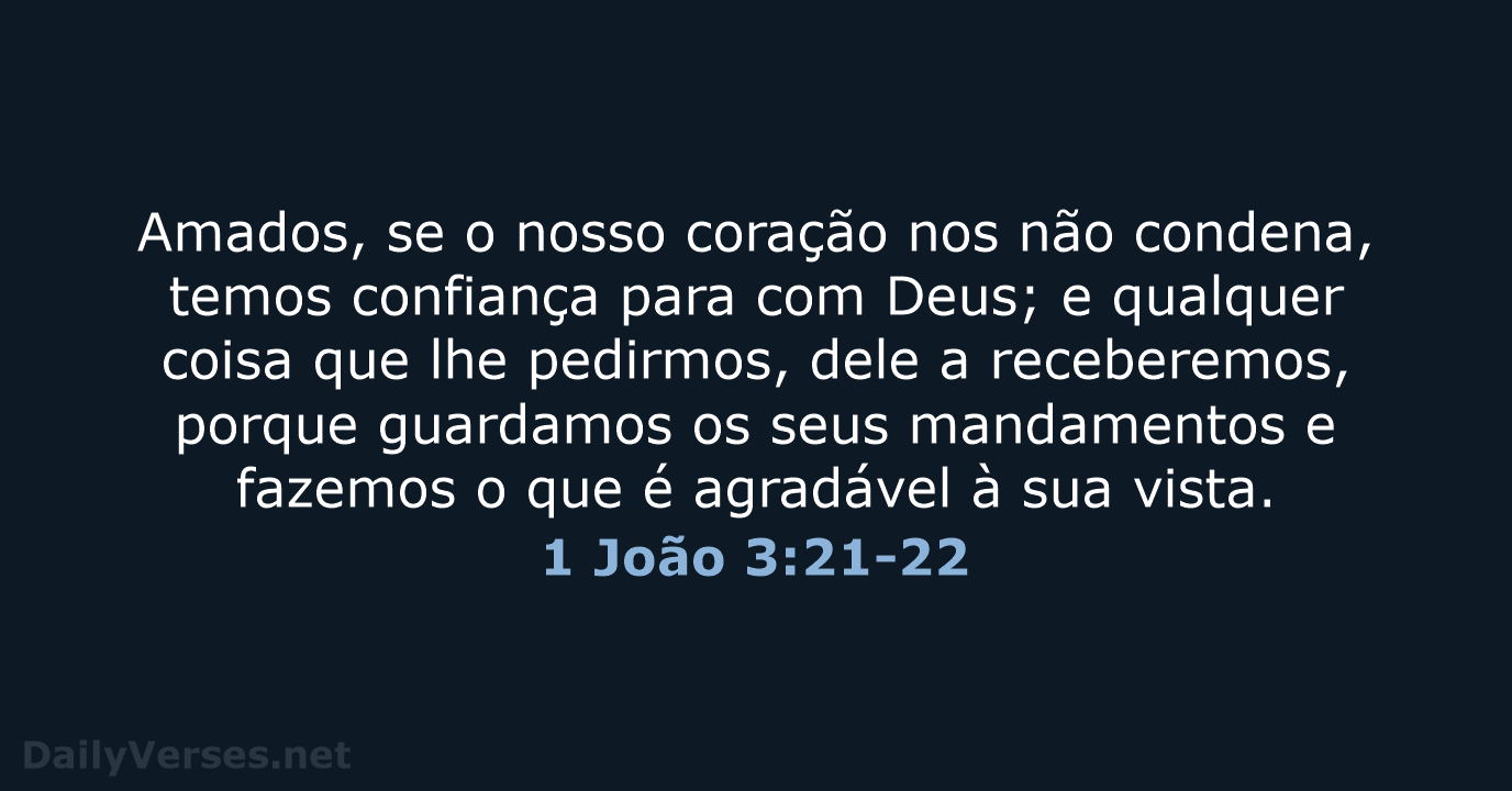 1 João 3:21-22 - ARC