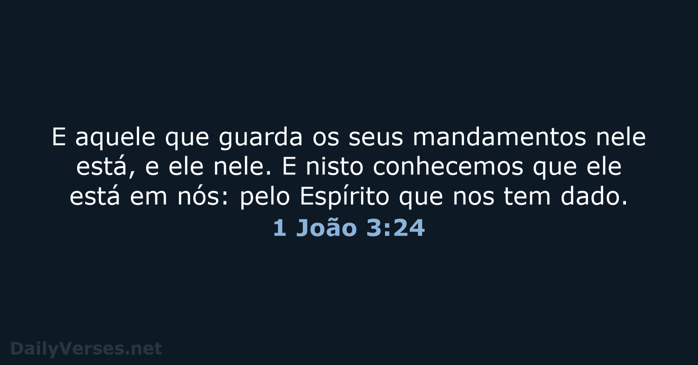 1 João 3:24 - ARC