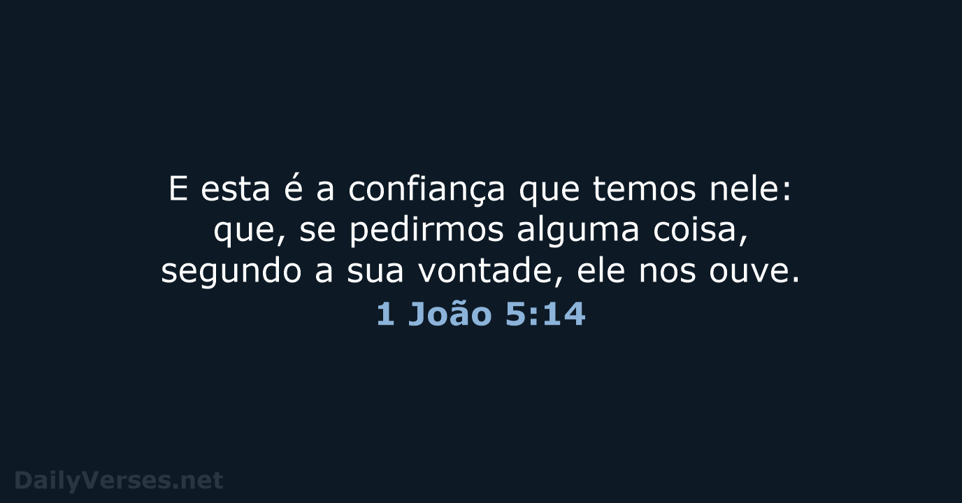 1 João 5:14 - ARC