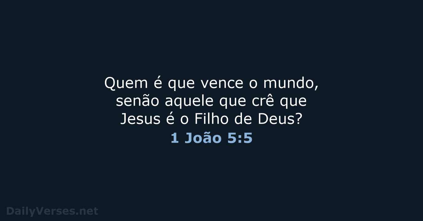 1 João 5:5 - ARC