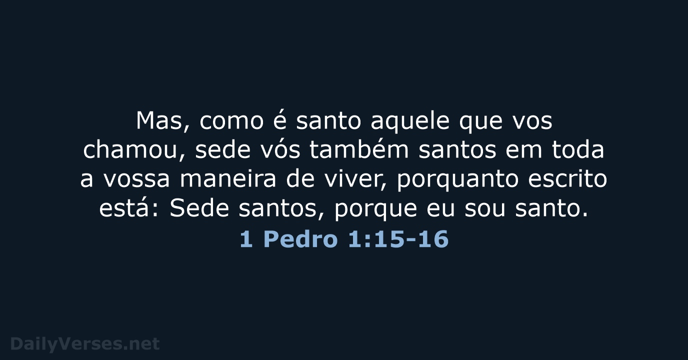 1 Pedro 1:15-16 - ARC