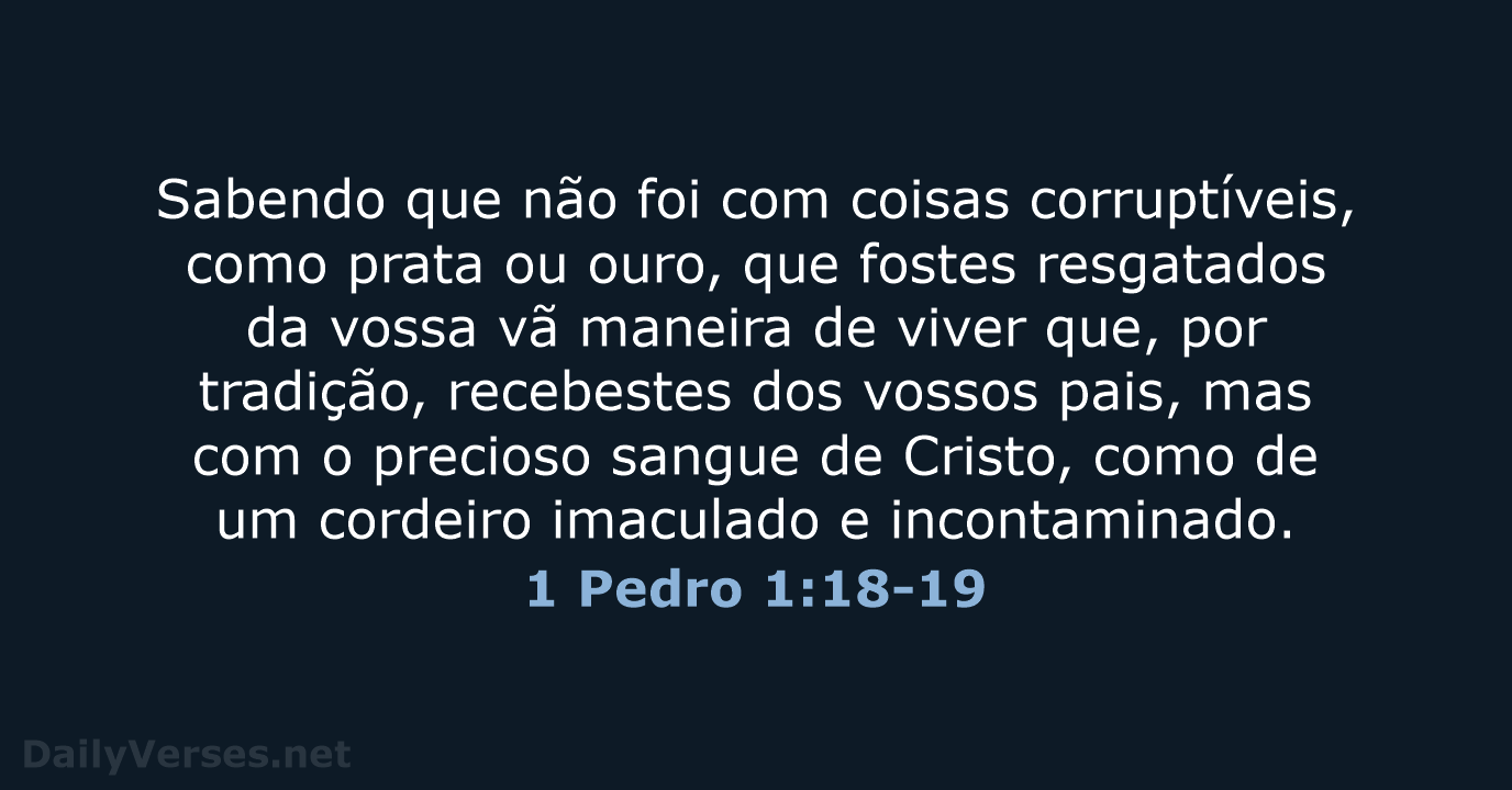 1 Pedro 1:18-19 - ARC