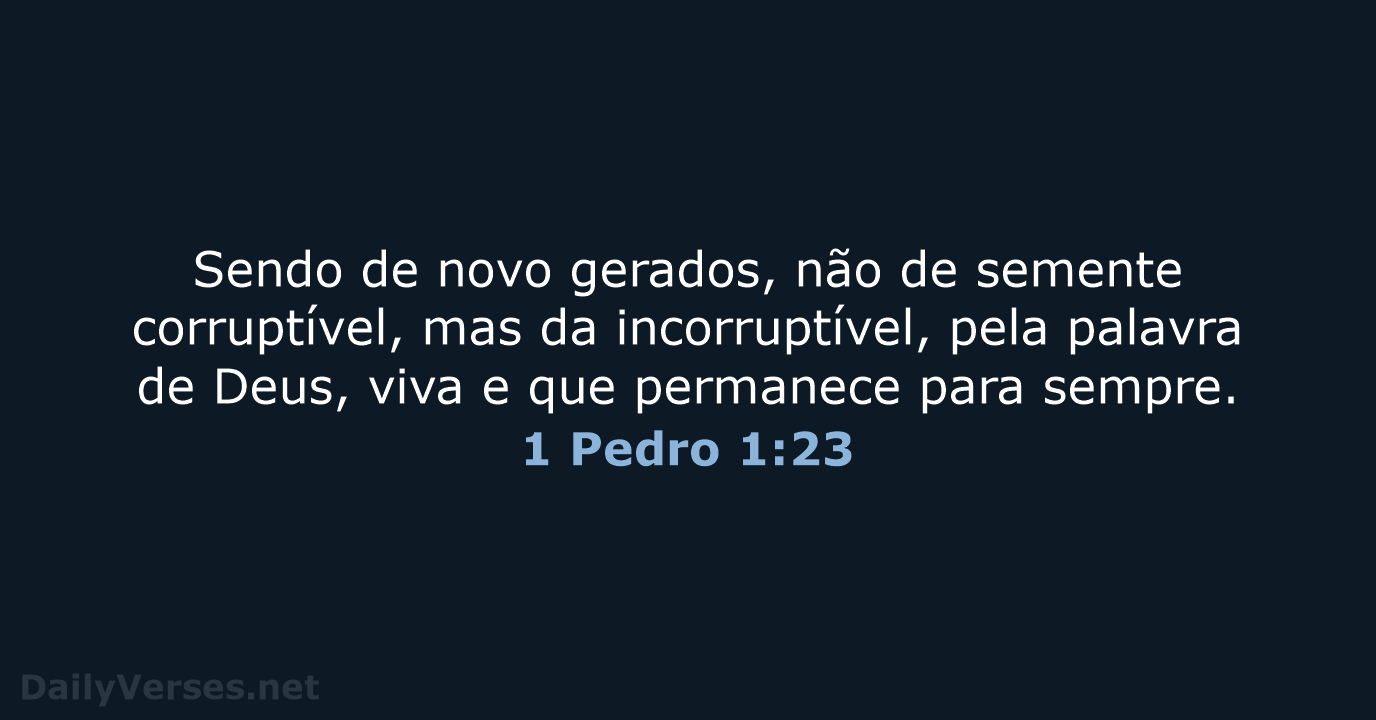 1 Pedro 1:23 - ARC