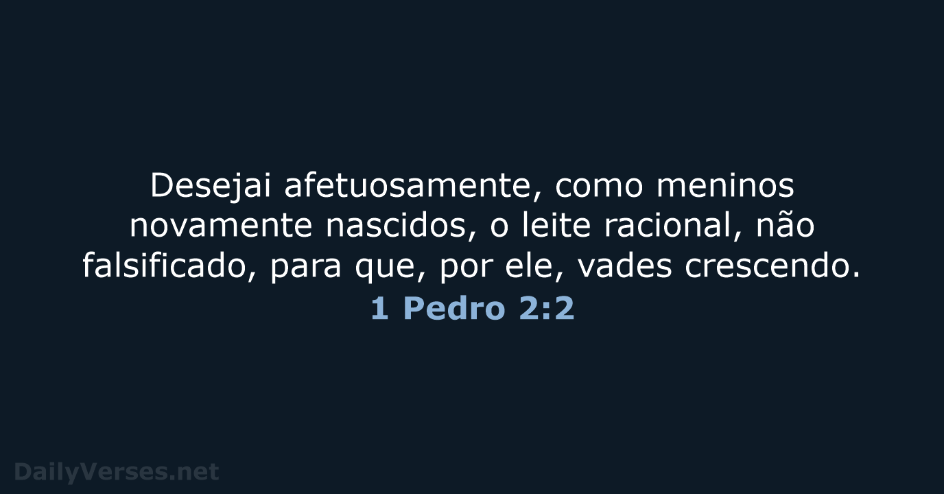 1 Pedro 2:2 - ARC