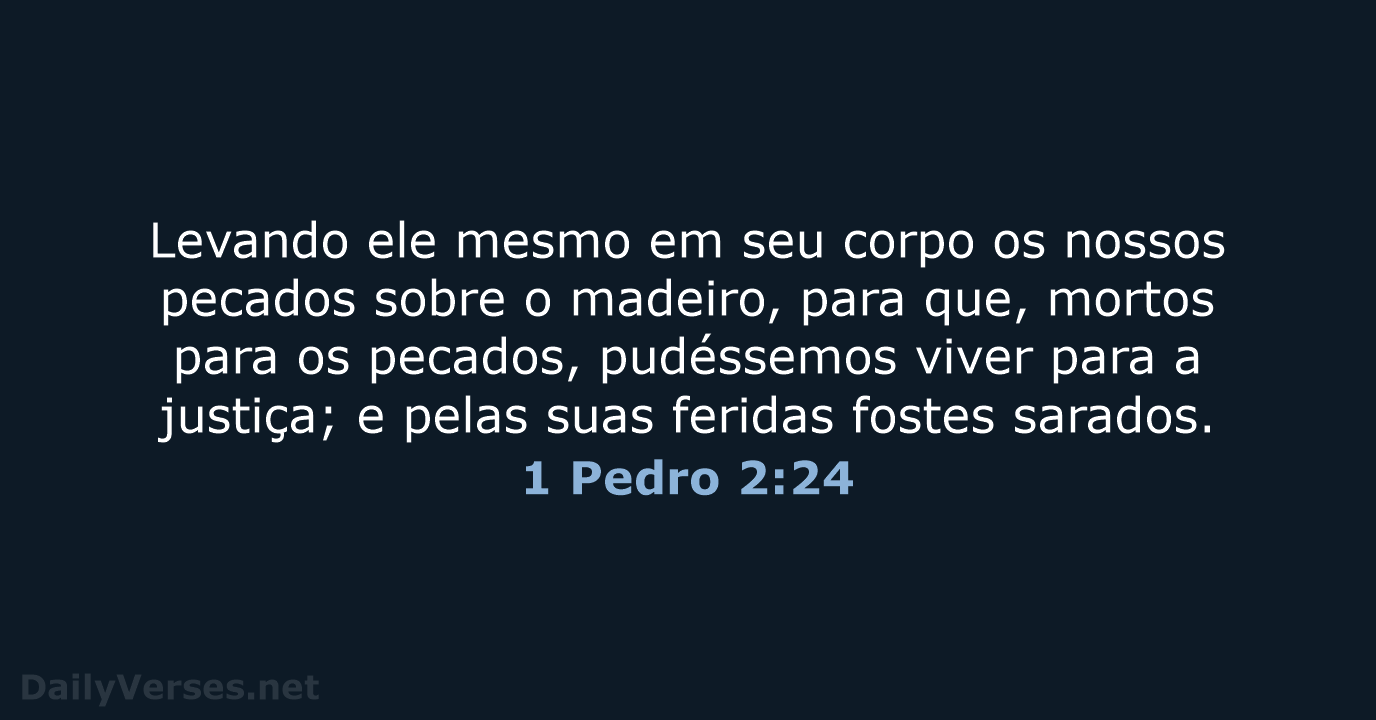 1 Pedro 2:24 - ARC