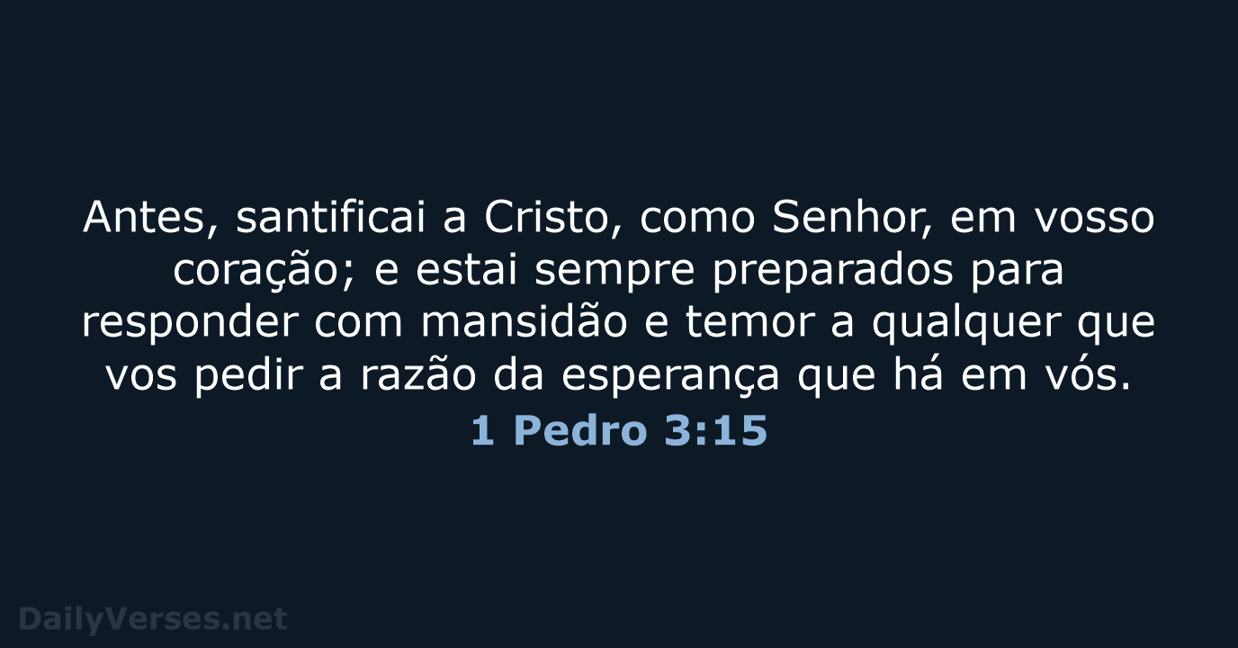 1 Pedro 3:15 - ARC