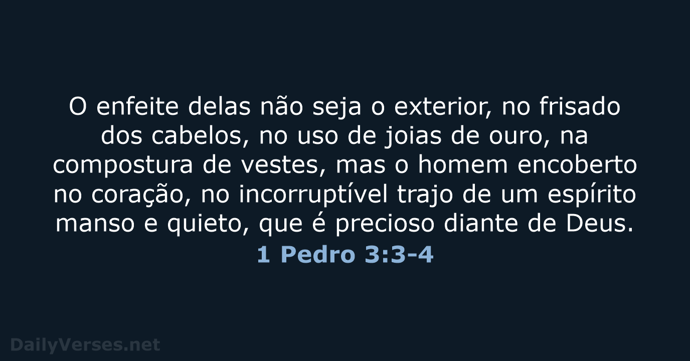 1 Pedro 3:3-4 - ARC