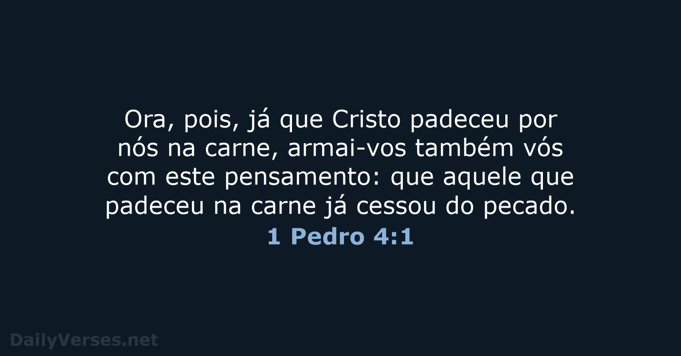 1 Pedro 4:1 - ARC