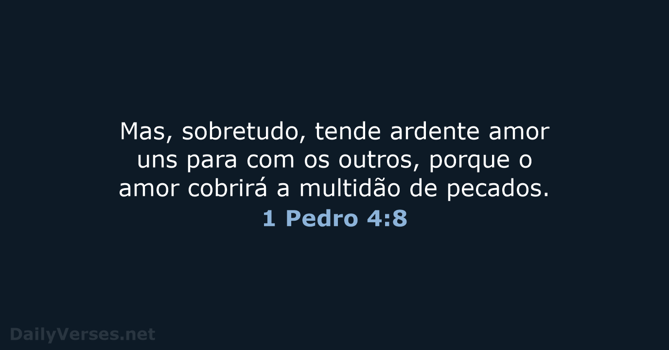 1 Pedro 4:8 - ARC