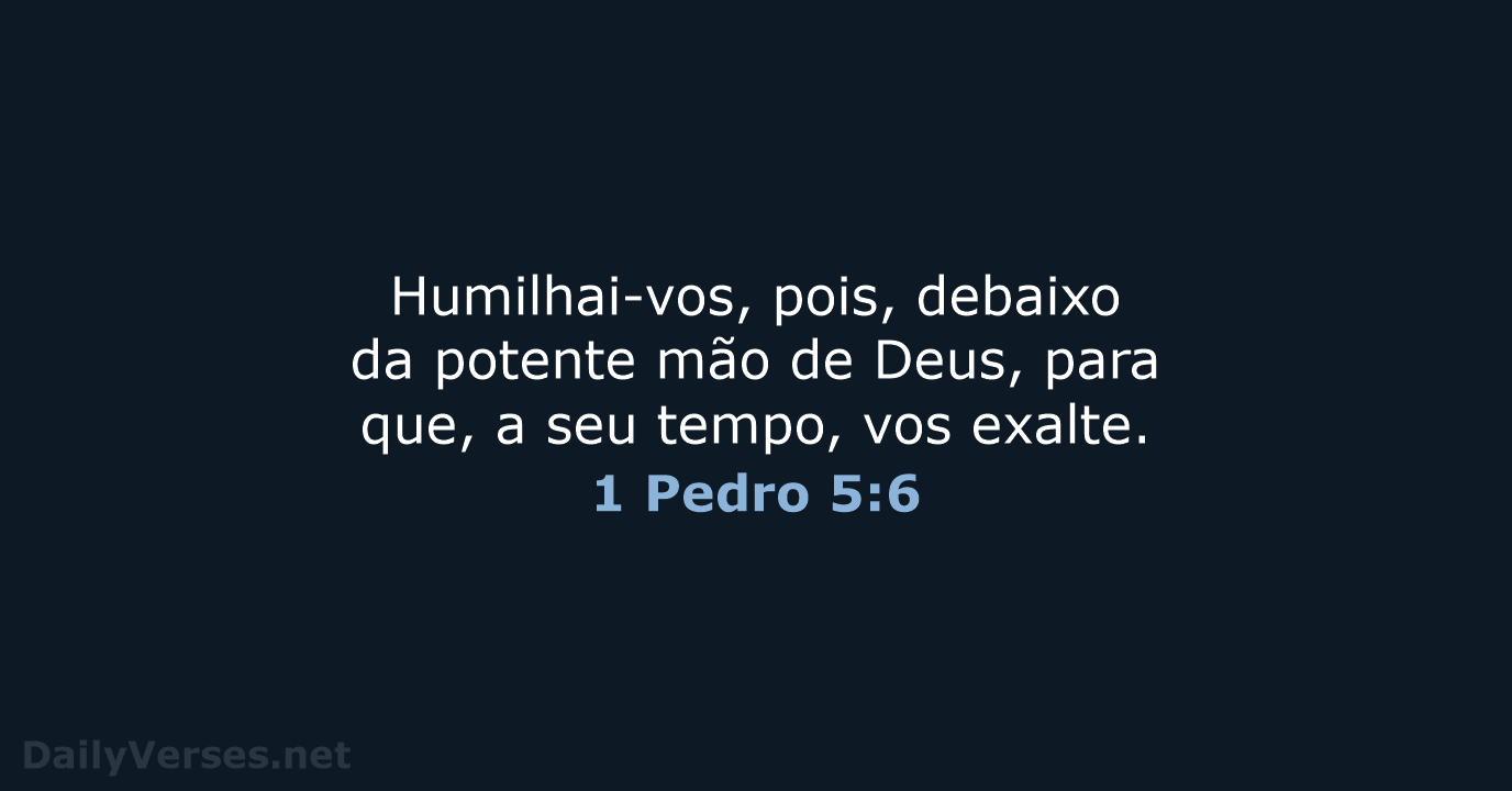 1 Pedro 5:6 - ARC