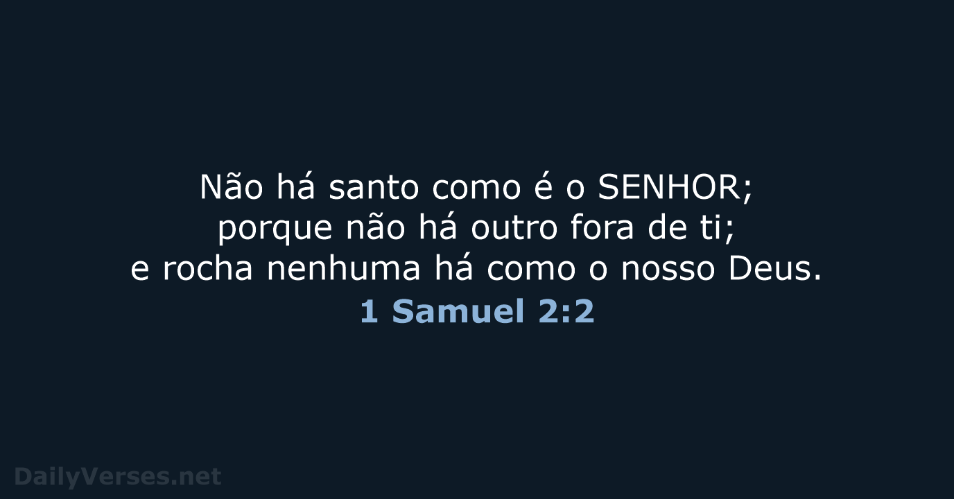 1 Samuel 2:2 - ARC