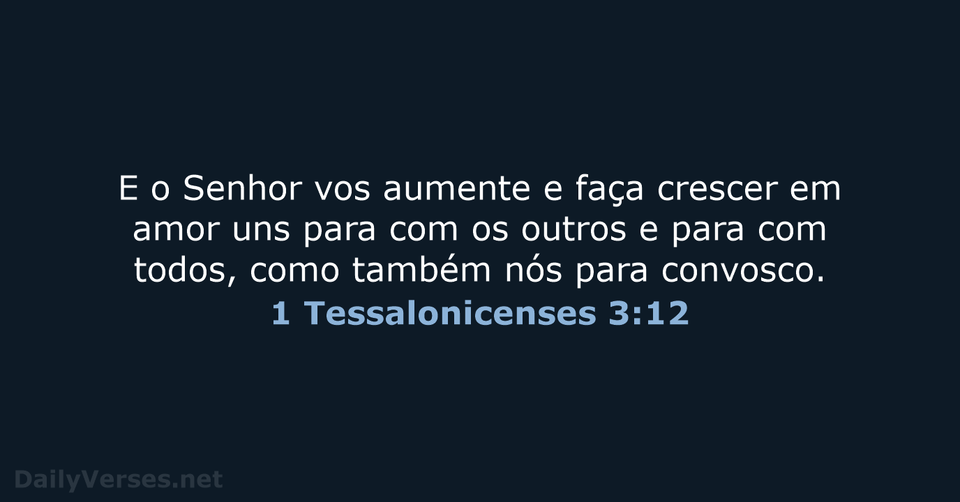 1 Tessalonicenses 3:12 - ARC