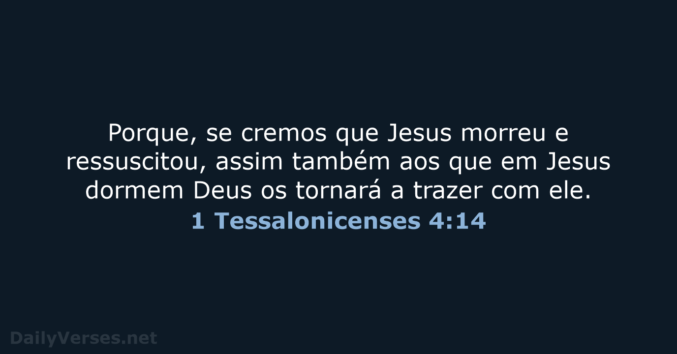 1 Tessalonicenses 4:14 - ARC