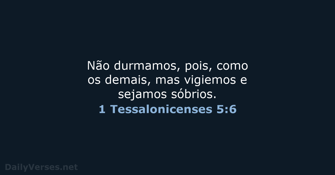 1 Tessalonicenses 5:6 - ARC