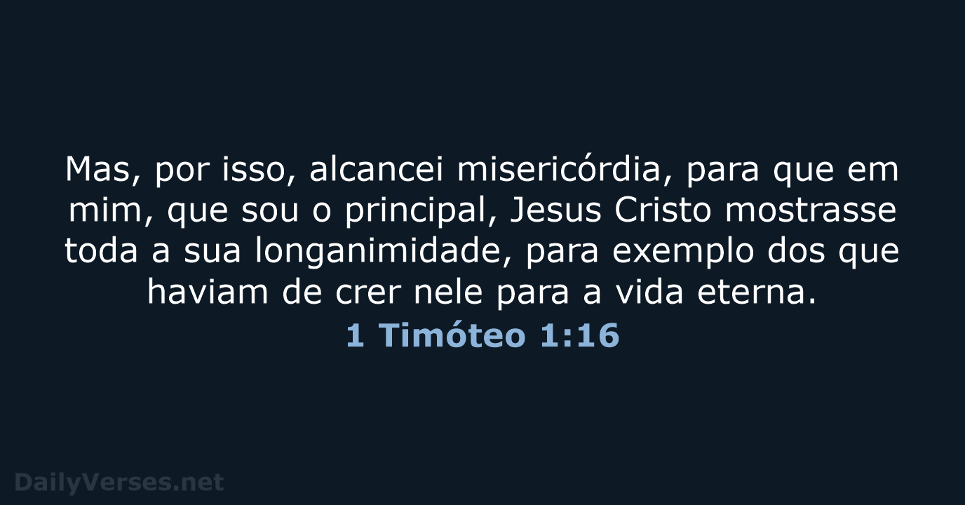 1 Timóteo 1:16 - ARC