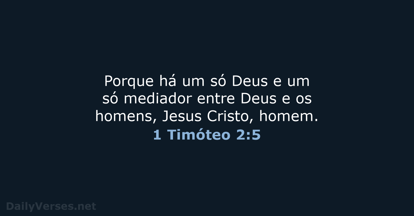 1 Timóteo 2:5 - ARC