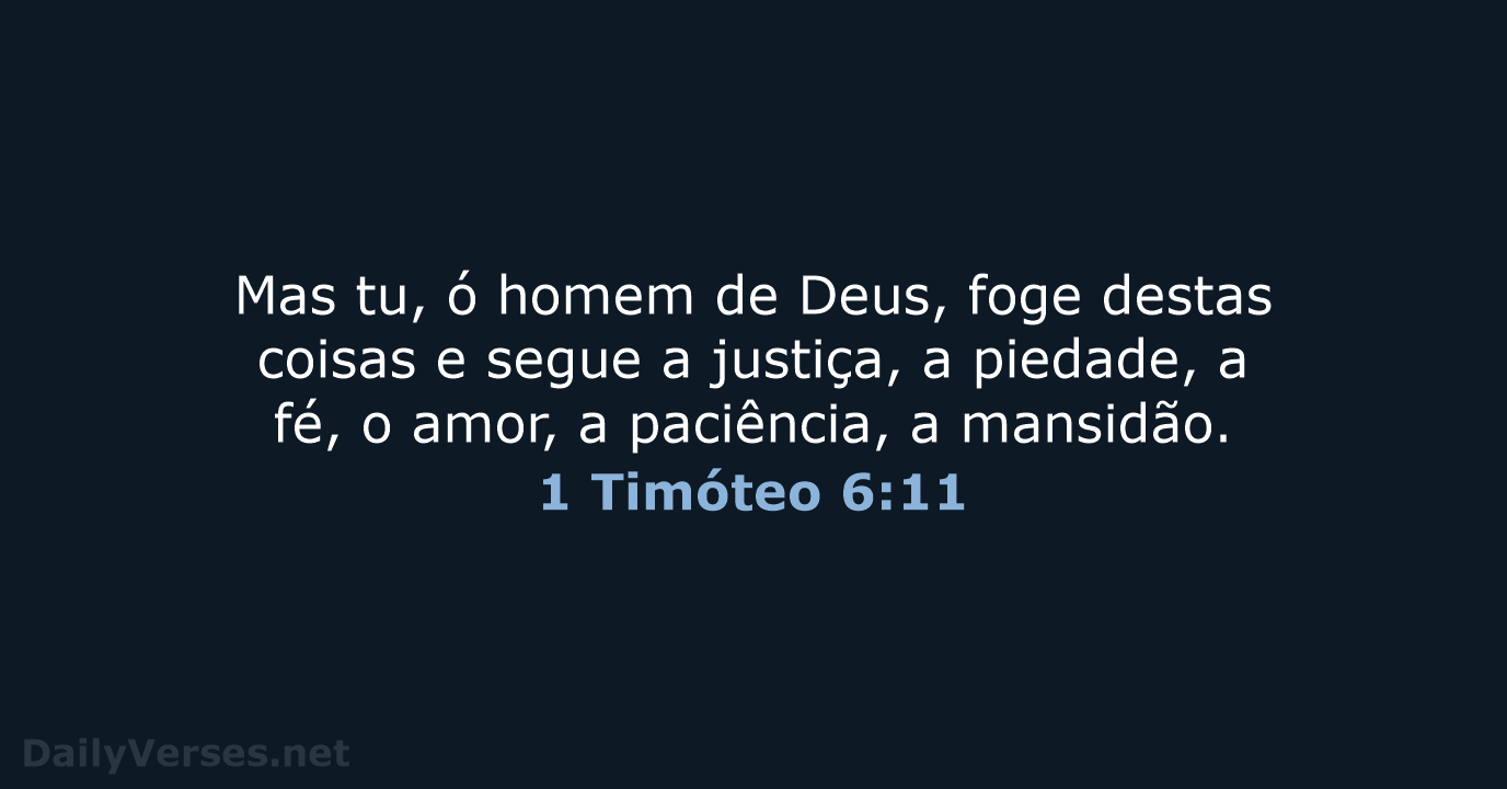 1 Timóteo 6:11 - ARC