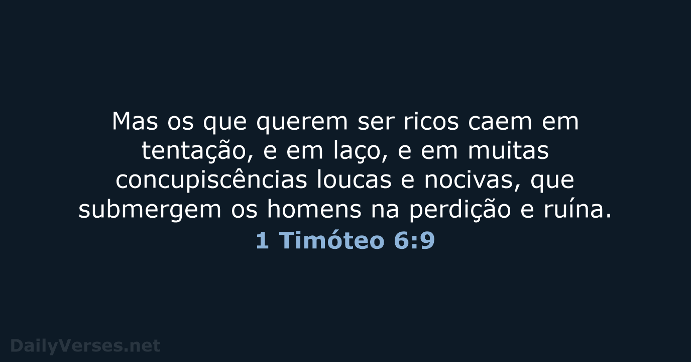 1 Timóteo 6:9 - ARC