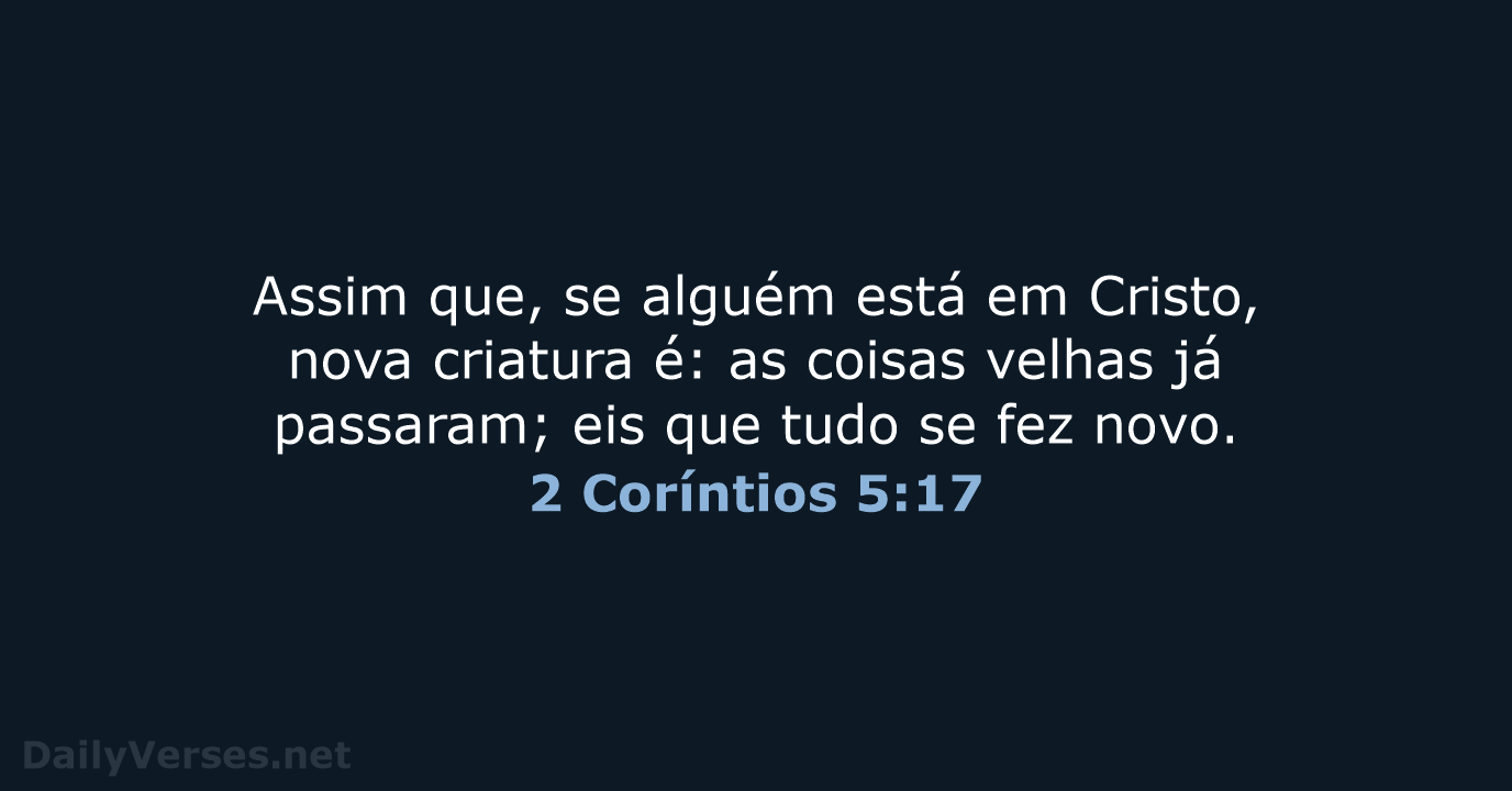 2 Coríntios 5:17 - ARC