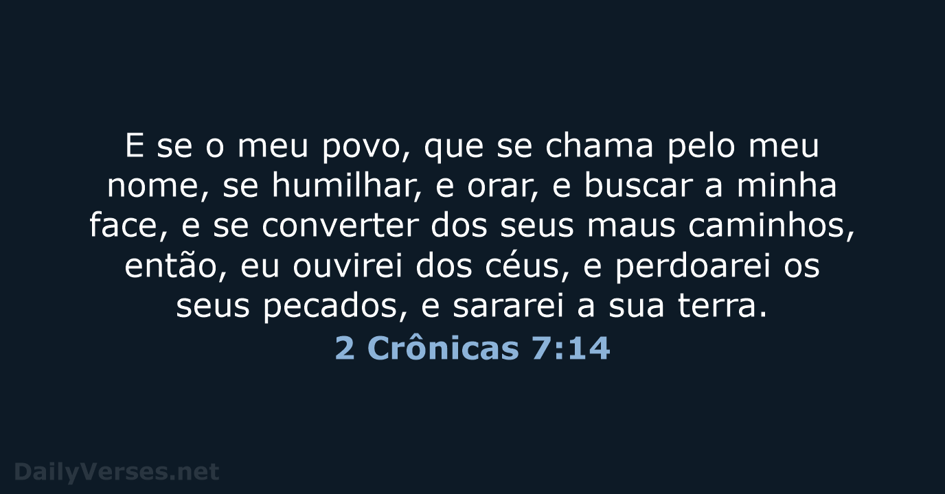 2 Crônicas 7:14 - ARC