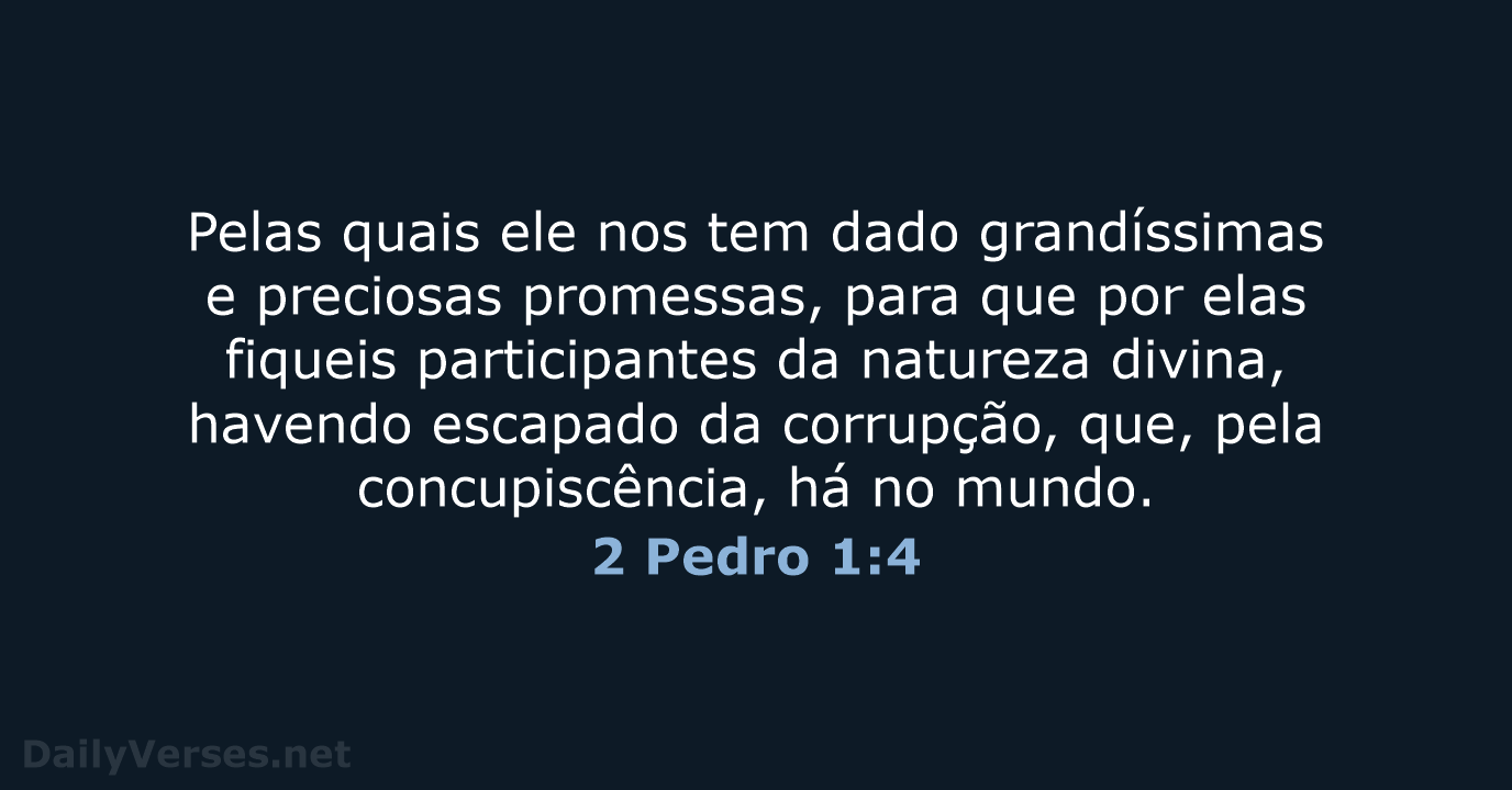 2 Pedro 1:4 - ARC