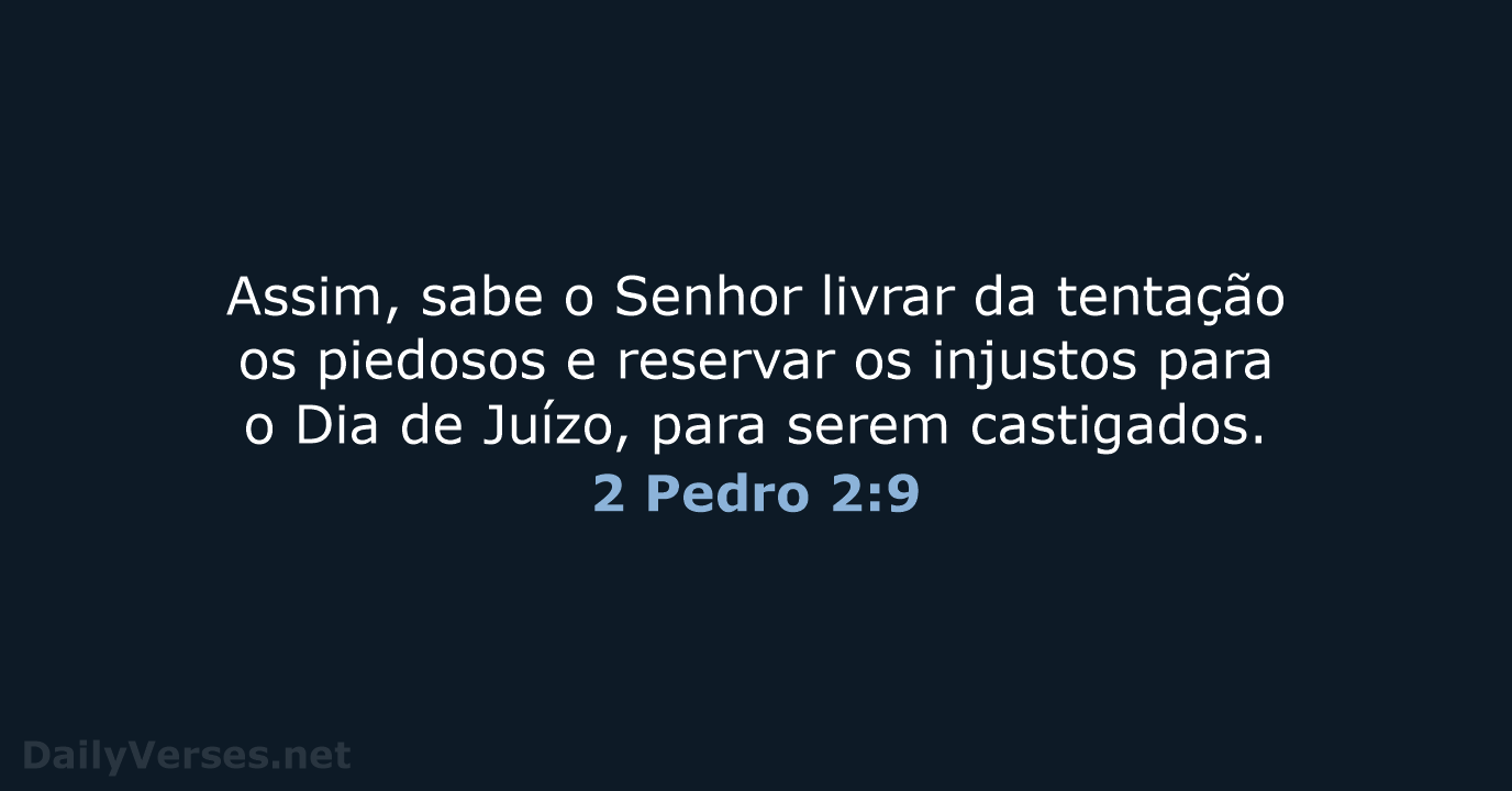 2 Pedro 2:9 - ARC