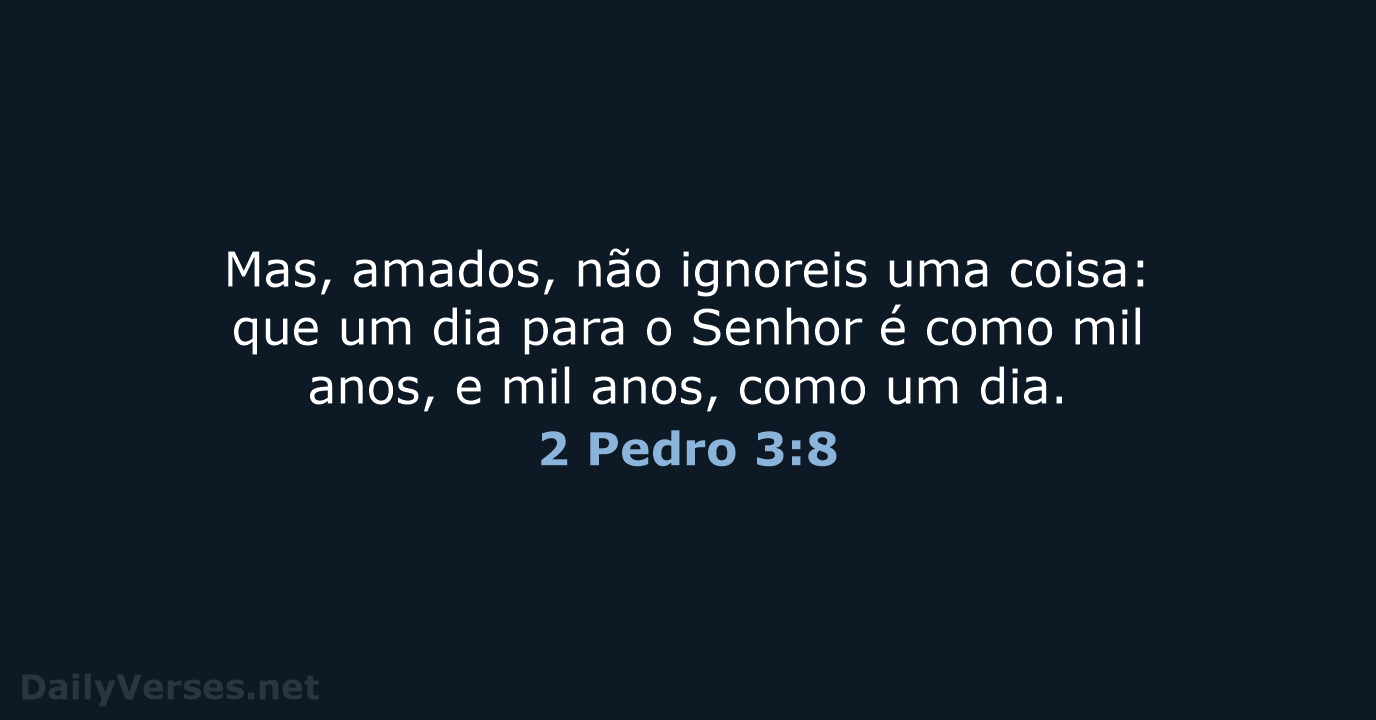 2 Pedro 3:8 - ARC