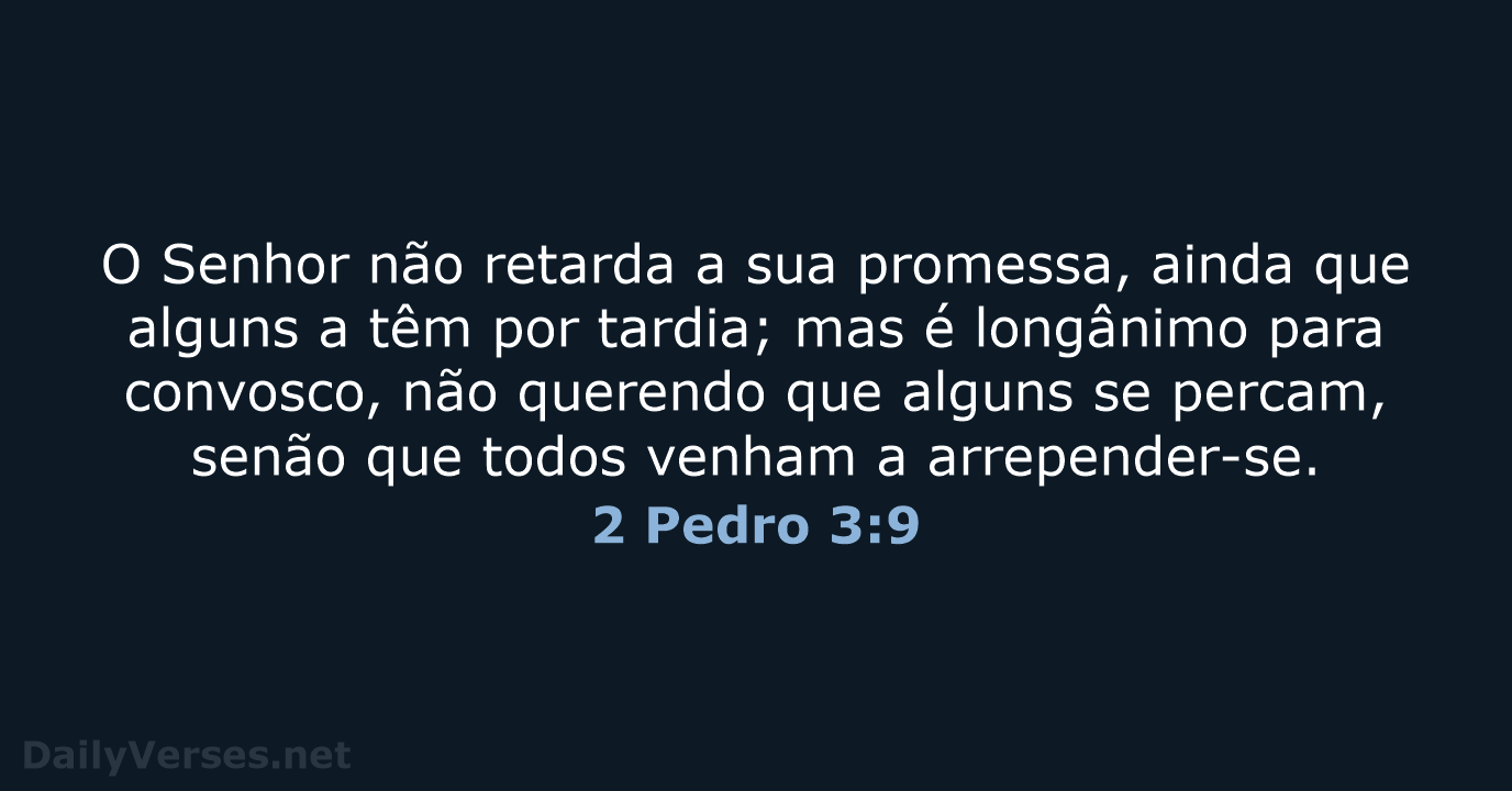 2 Pedro 3:9 - ARC