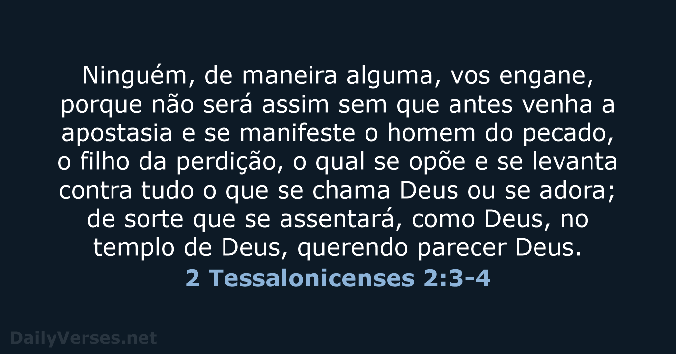 2 Tessalonicenses 2:3-4 - ARC