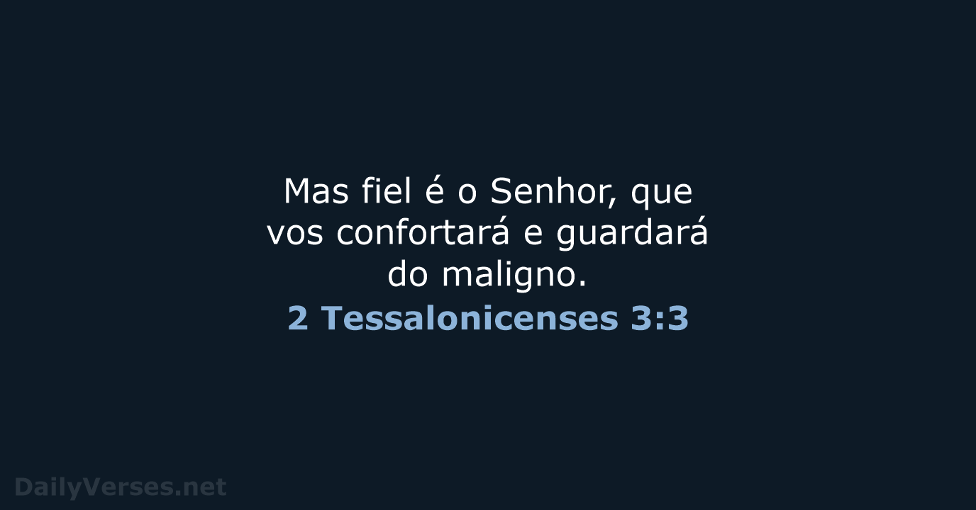 2 Tessalonicenses 3:3 - ARC