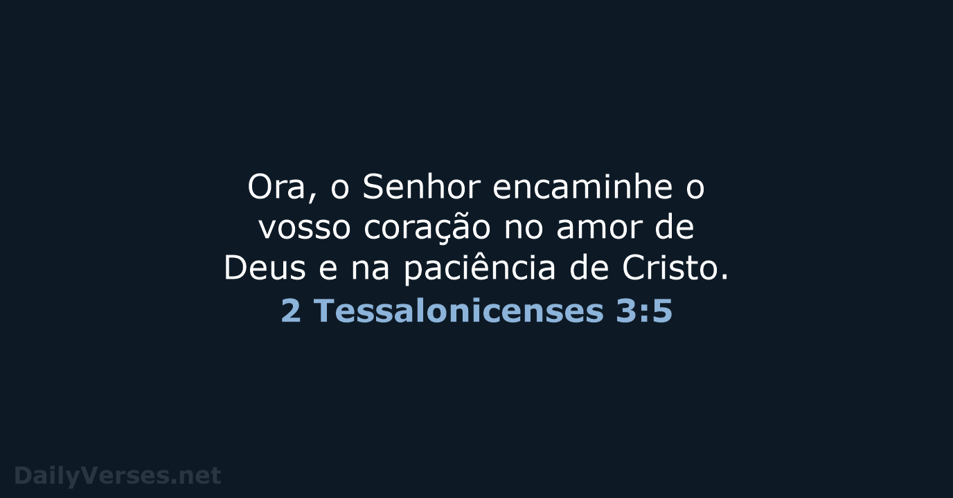 2 Tessalonicenses 3:5 - ARC