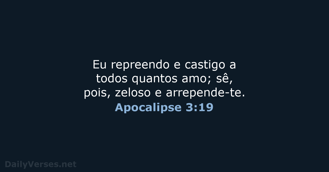 Apocalipse 3:19 - ARC
