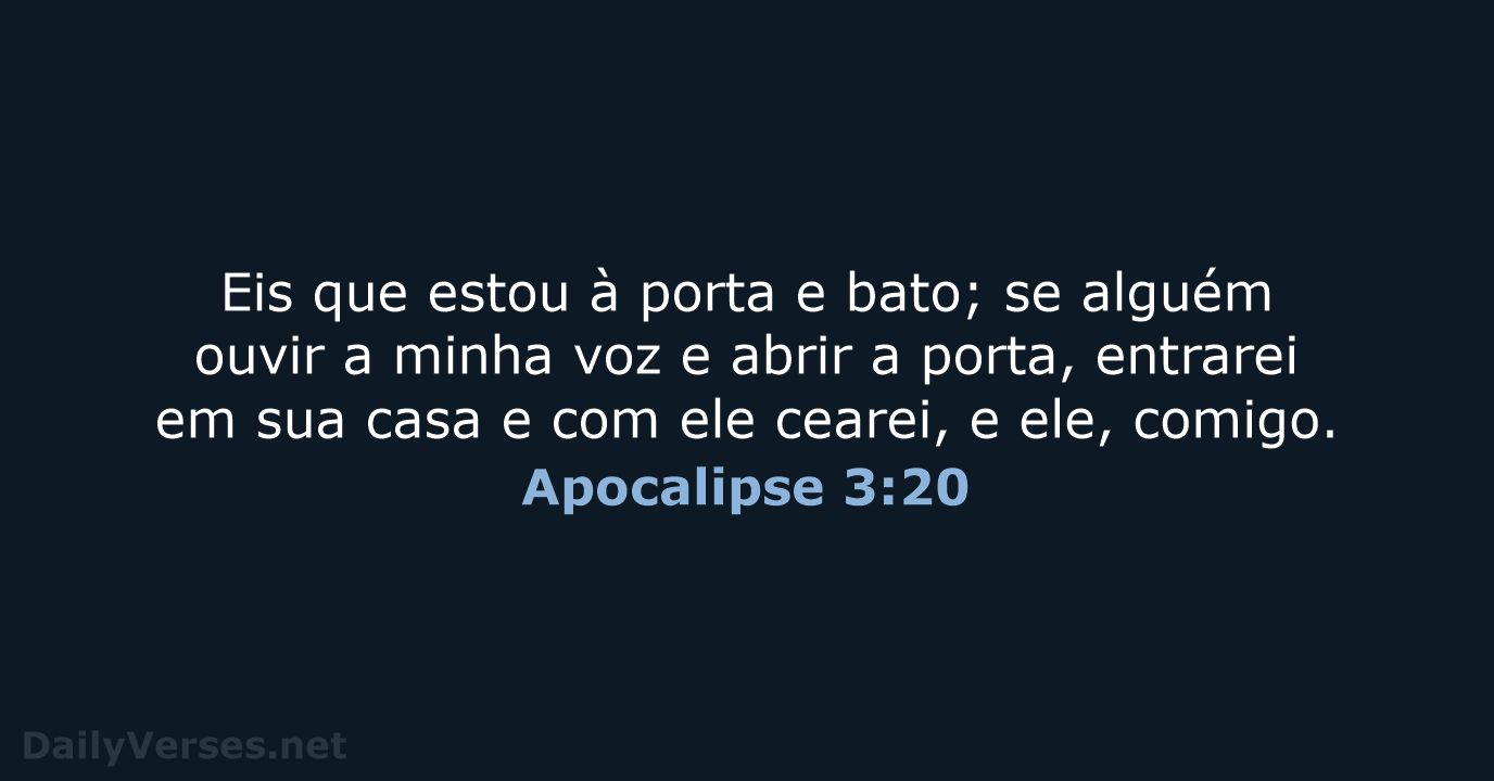 Apocalipse 3:20 - ARC