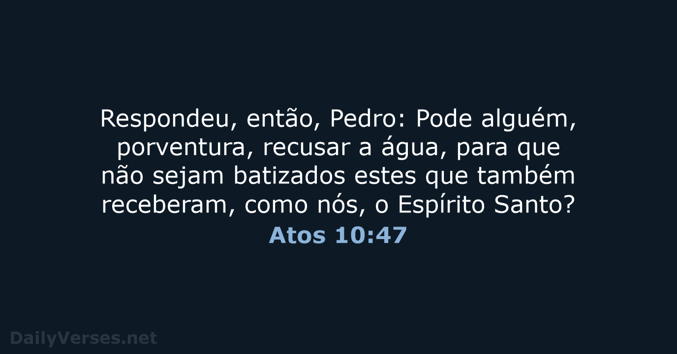 Atos 10:47 - ARC