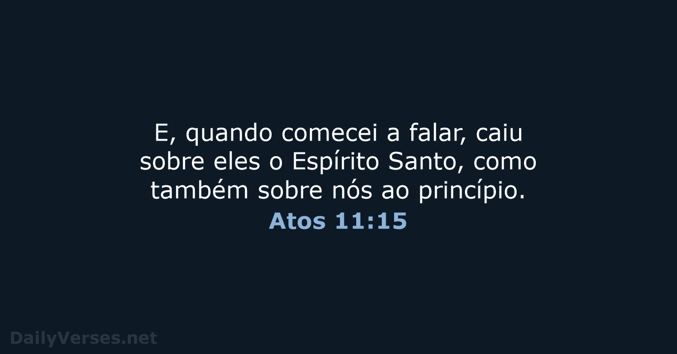 Atos 11:15 - ARC
