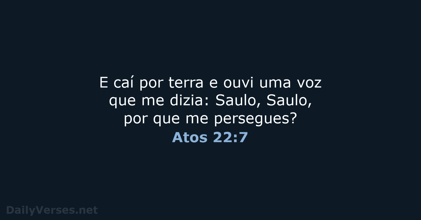 Atos 22:7 - ARC