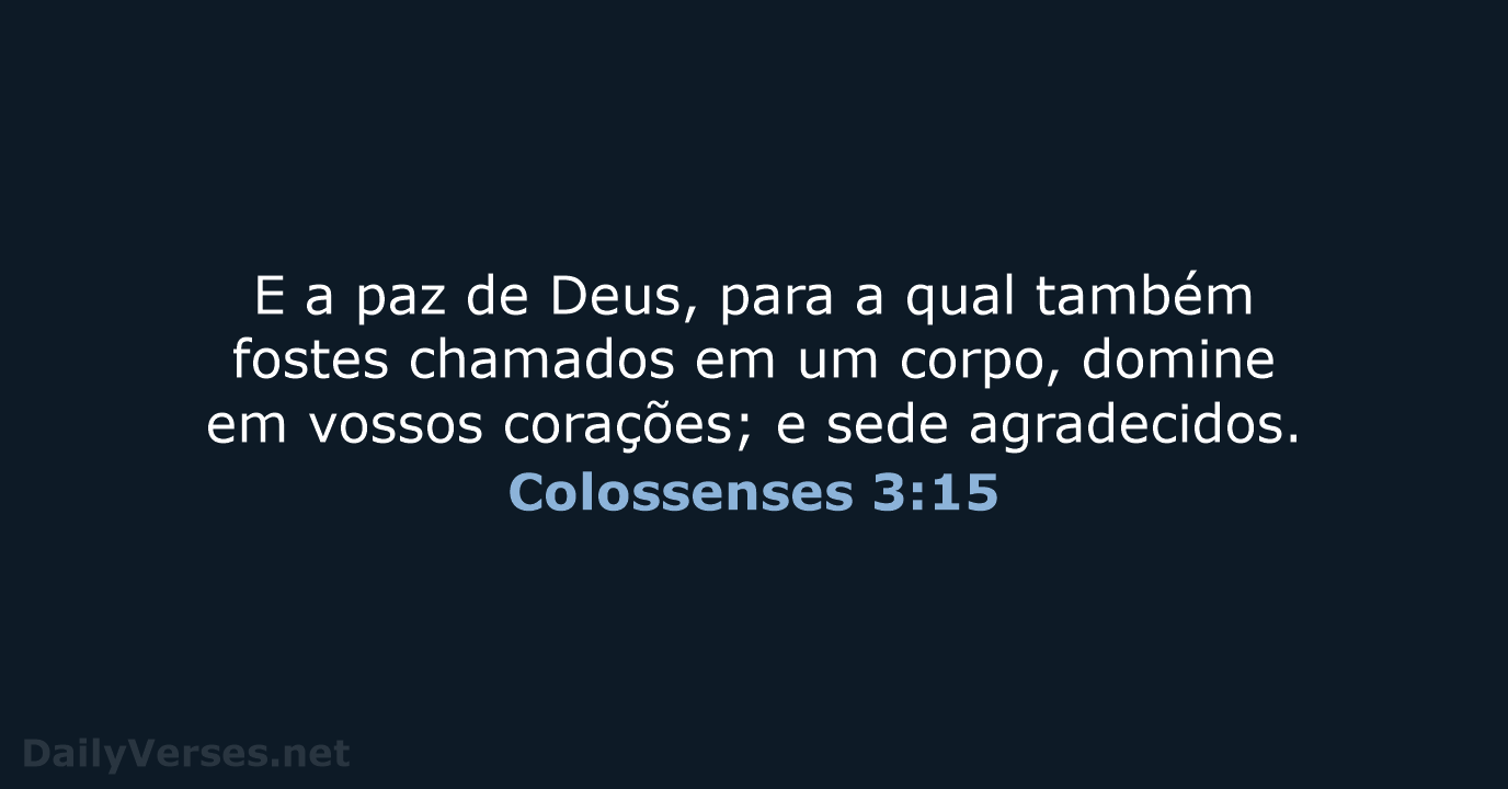 Colossenses 3:15 - ARC