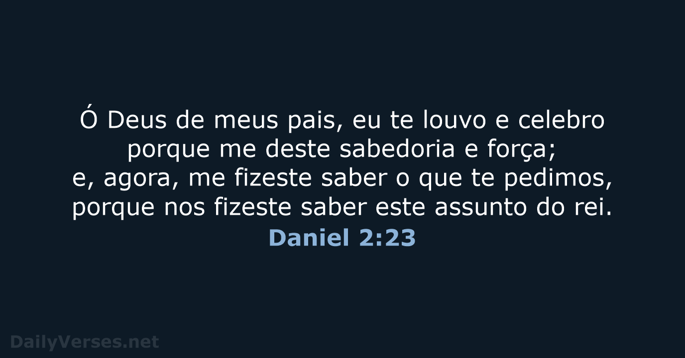 Daniel 2:23 - ARC