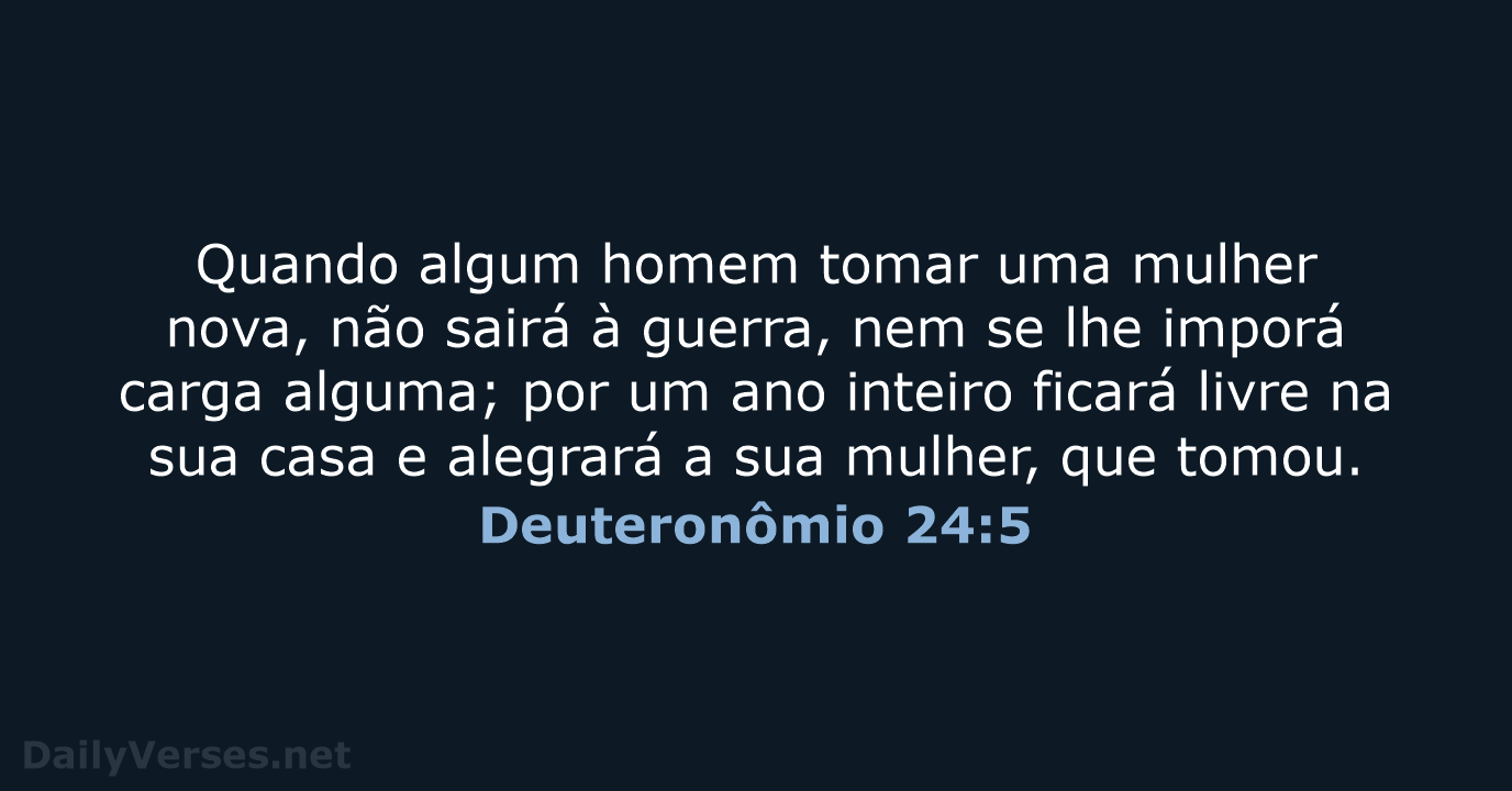 Deuteronômio 24:5 - ARC