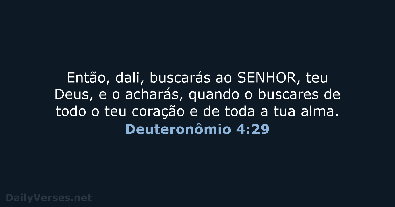 Deuteronômio 4:29 - ARC