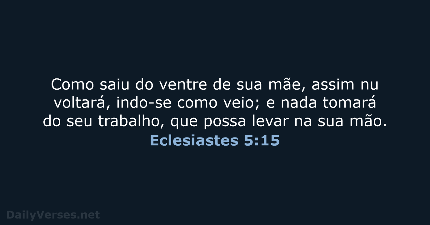 Eclesiastes 5:15 - ARC