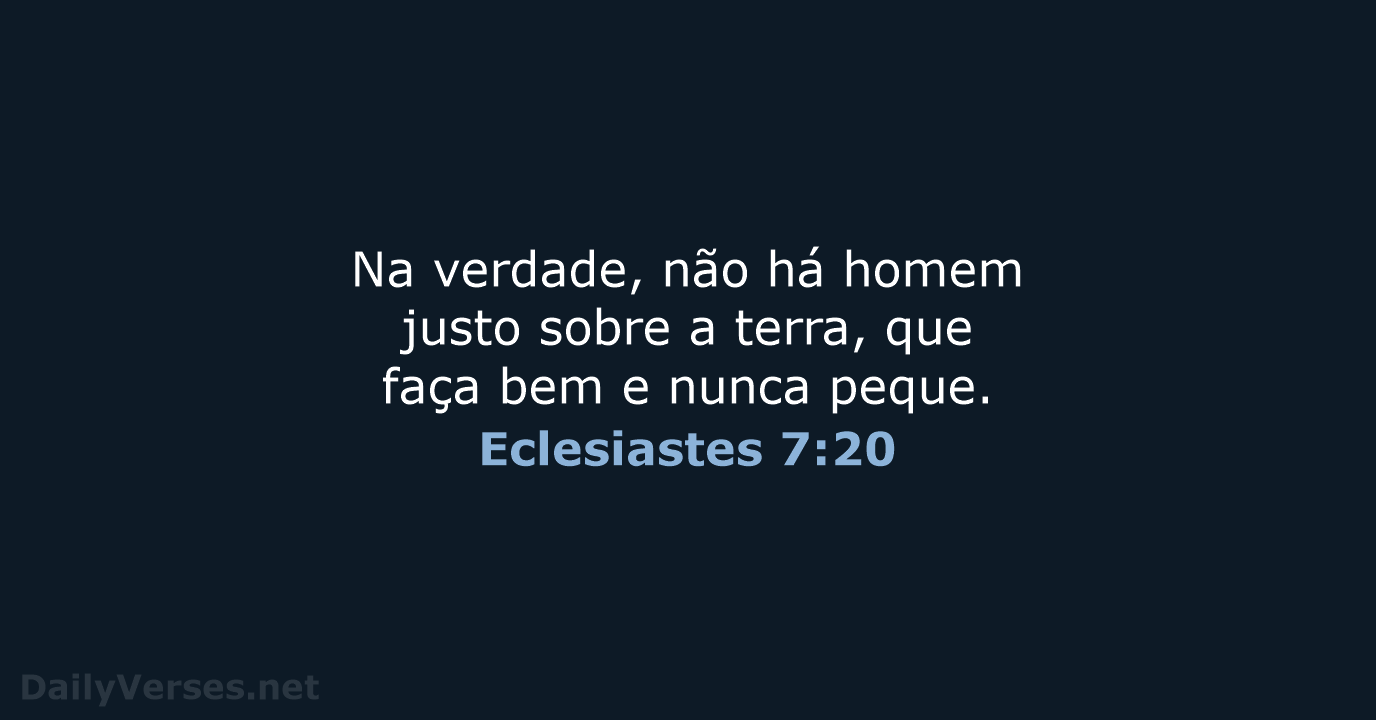 Eclesiastes 7:20 - ARC