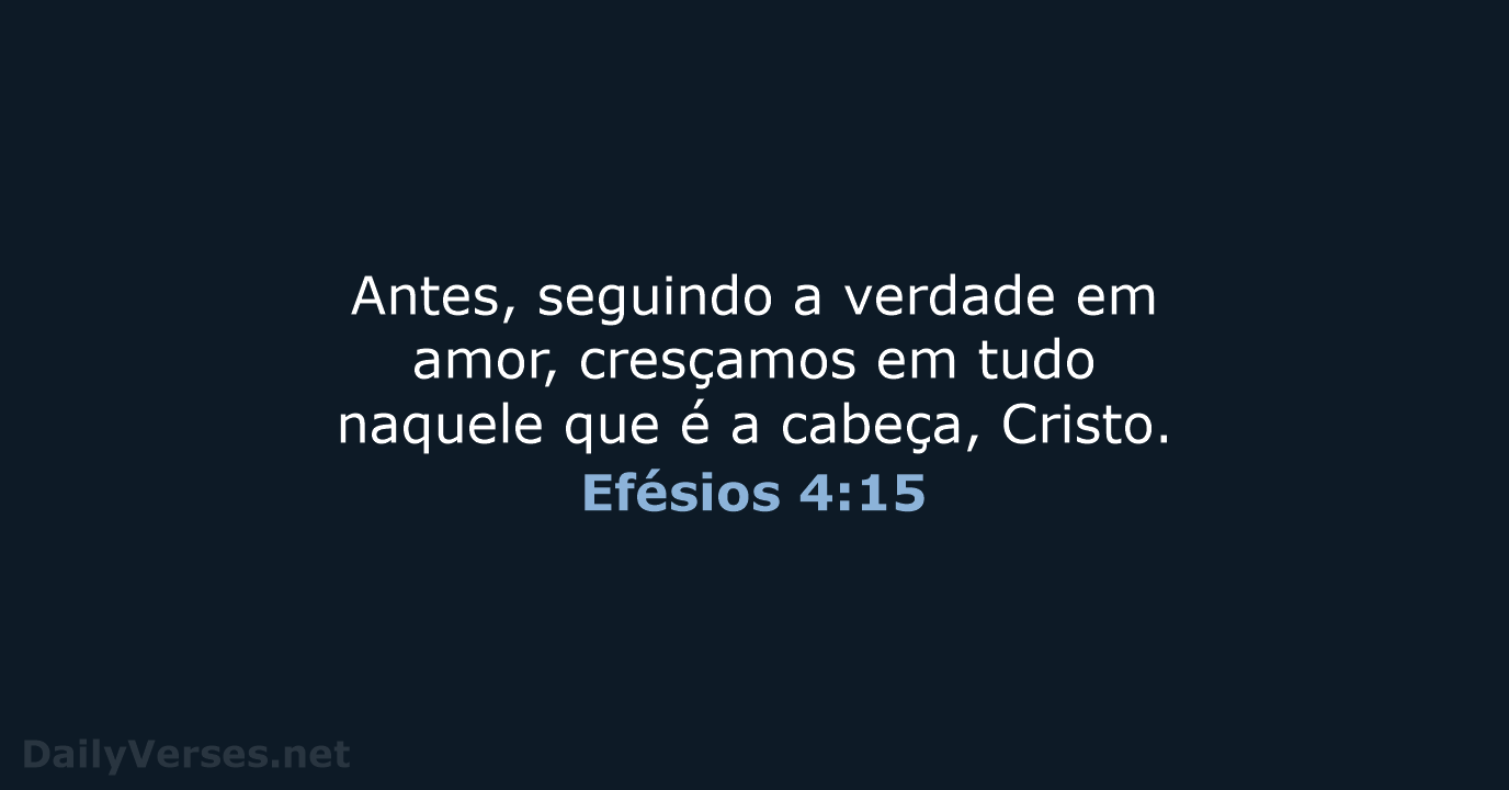 Efésios 4:15 - ARC