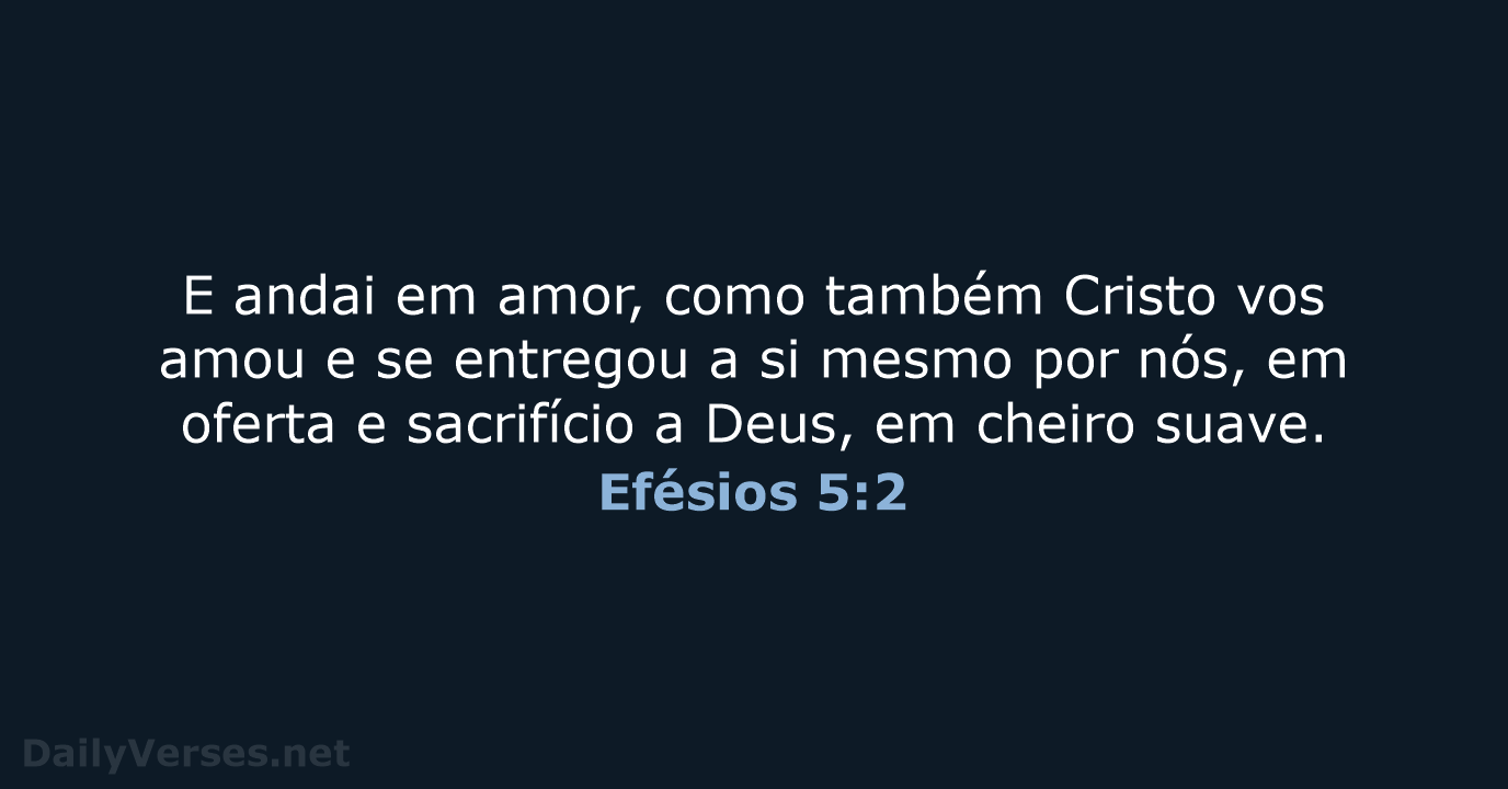 Efésios 5:2 - ARC