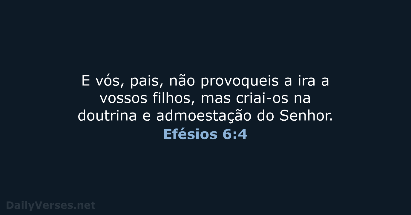 Efésios 6:4 - ARC