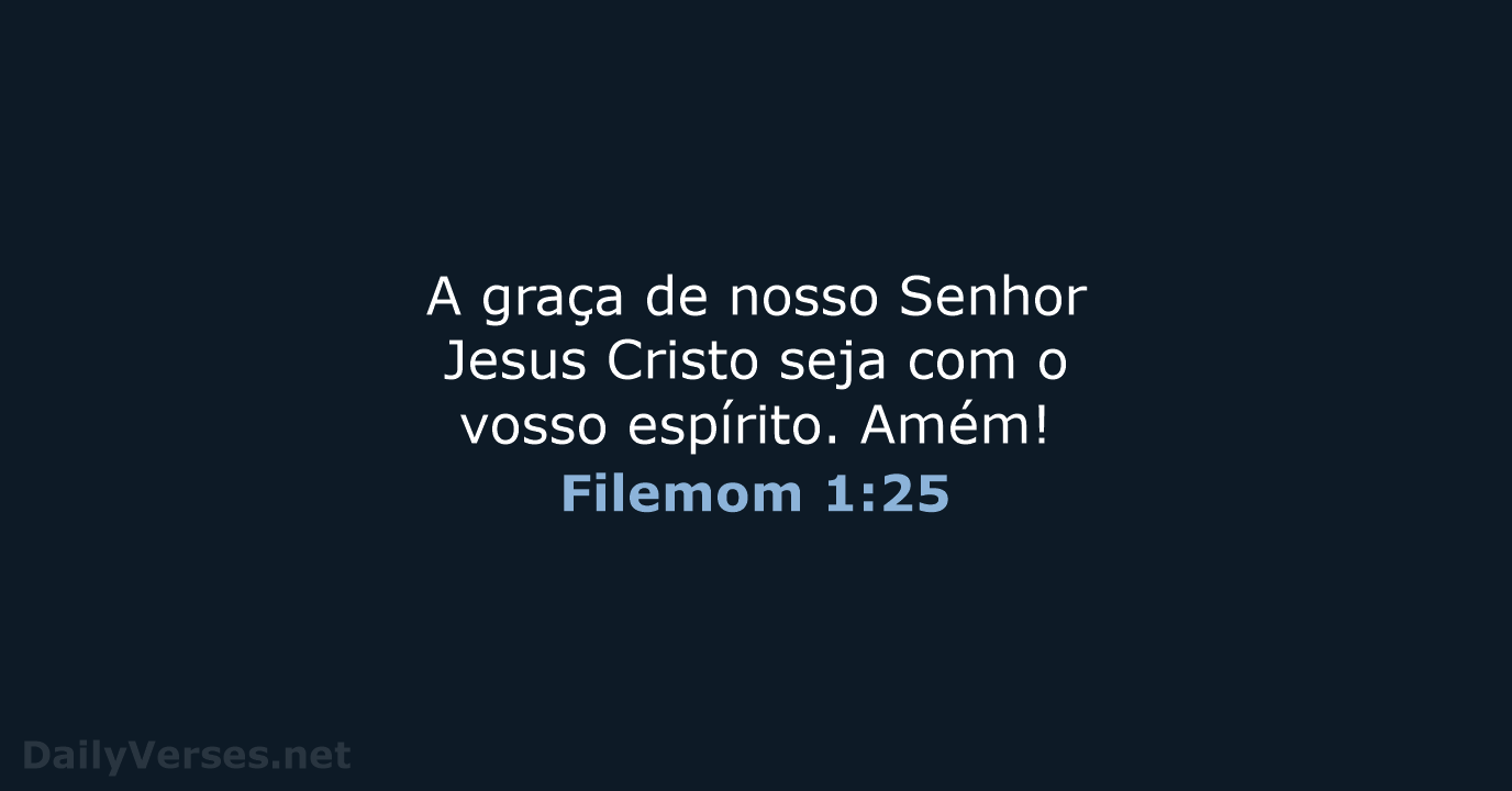 Filemom 1:25 - ARC