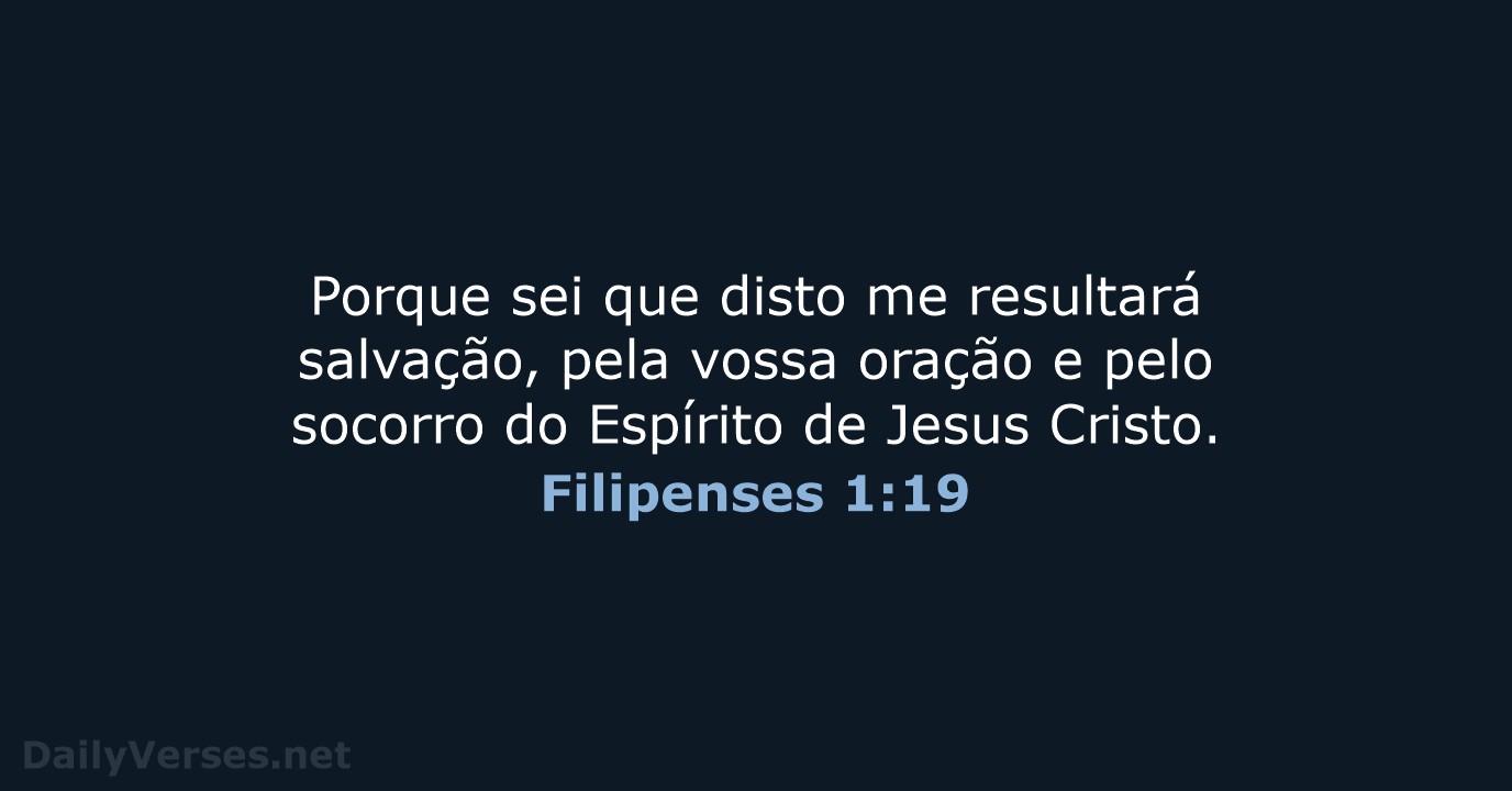 Filipenses 1:19 - ARC
